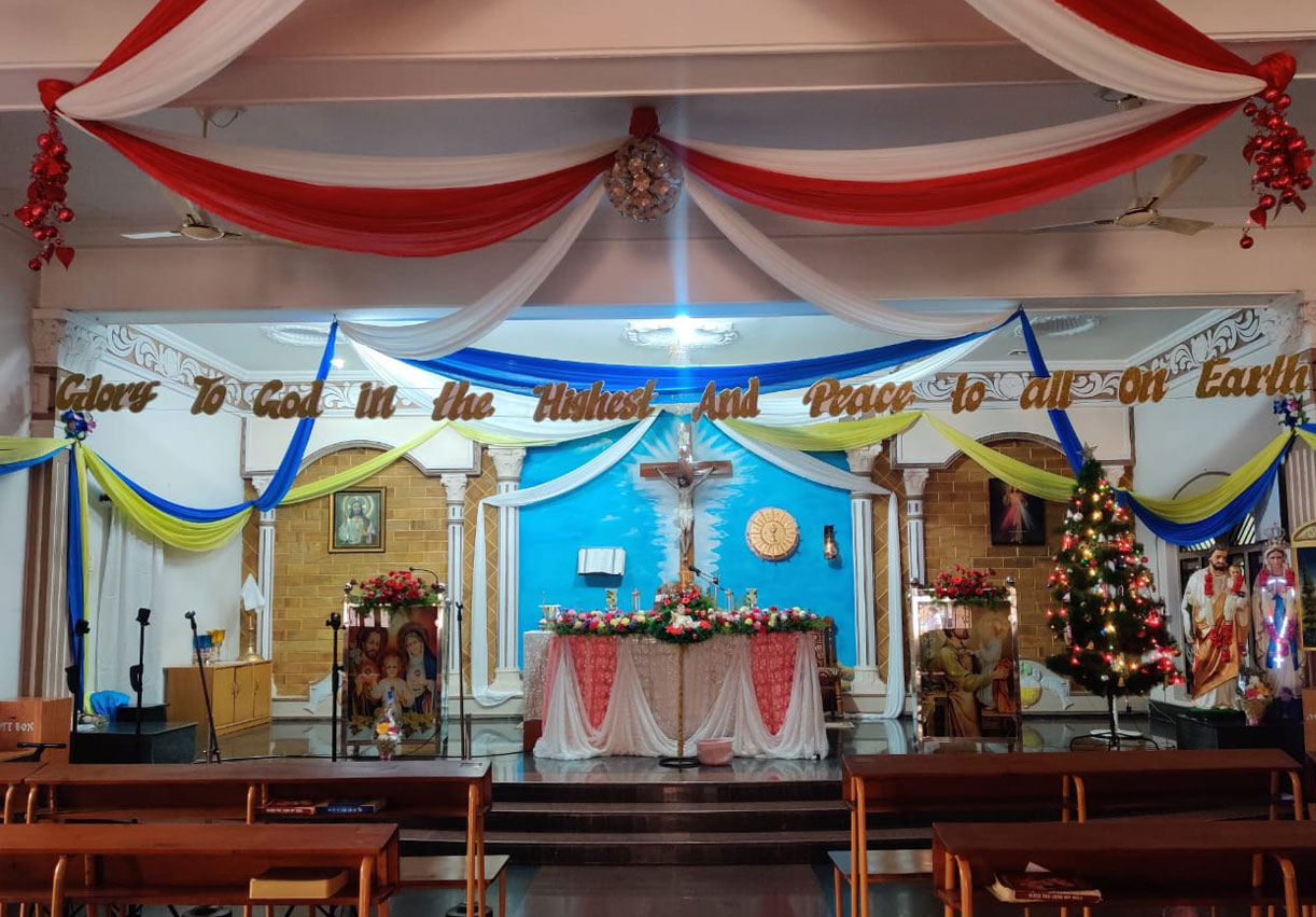 altar of divine mercy church madinaguda